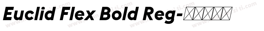 Euclid Flex Bold Reg字体转换